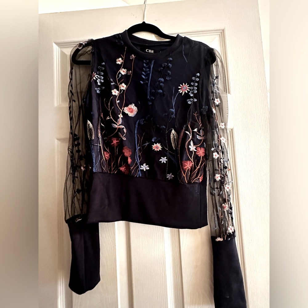 Embroidered top